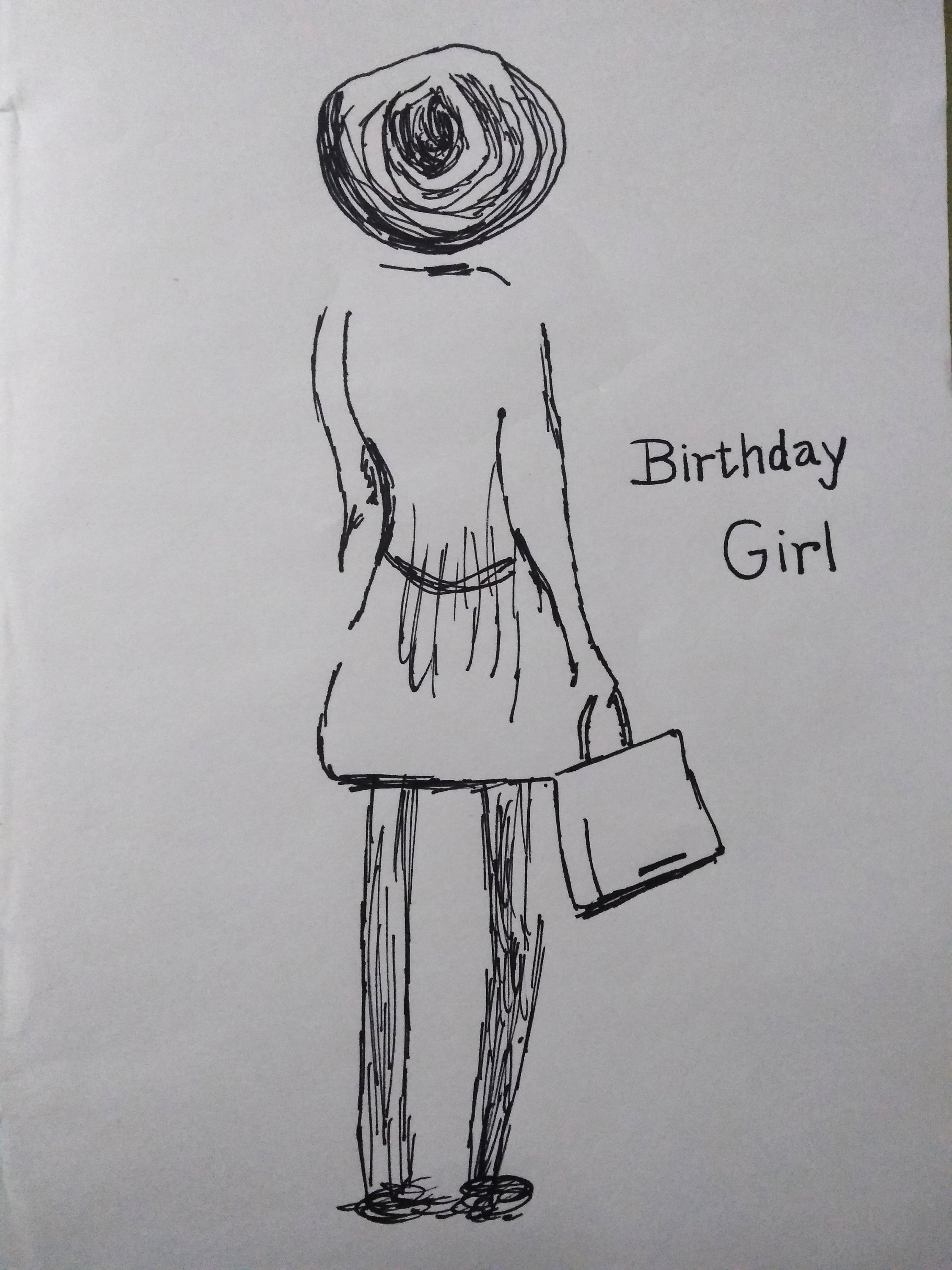 Birthday Girl Sketch